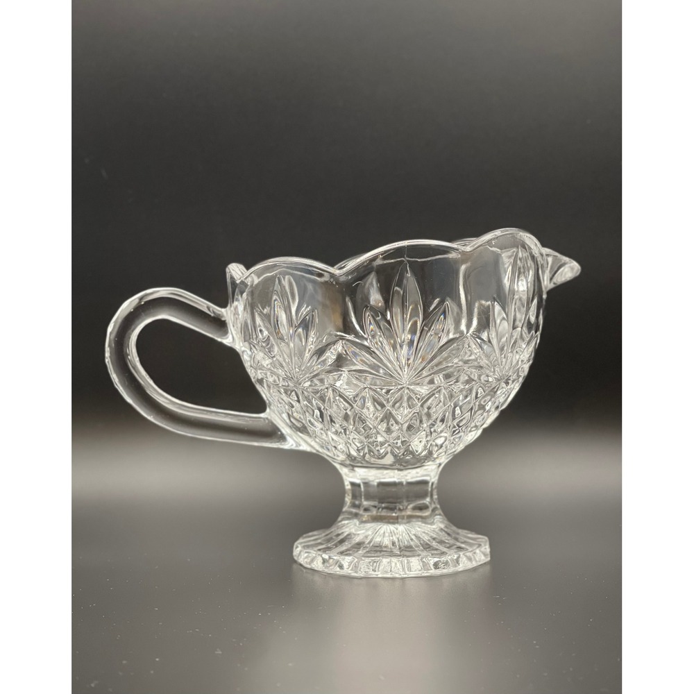 Shannon Crystal Designs of Ireland Creamer Pitcher 24% Lead Crystal‎ Clear Cut